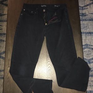 Plain black dressy jeans!